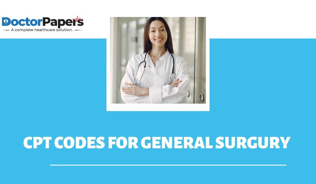 CPT codes for common general surgery procedures